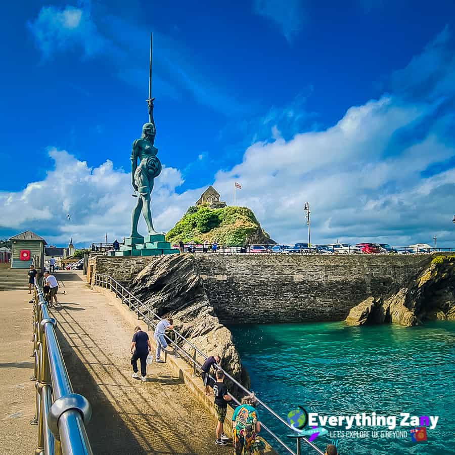 Verity Statue by Damien Hurst in Ilfracombe Devon UK