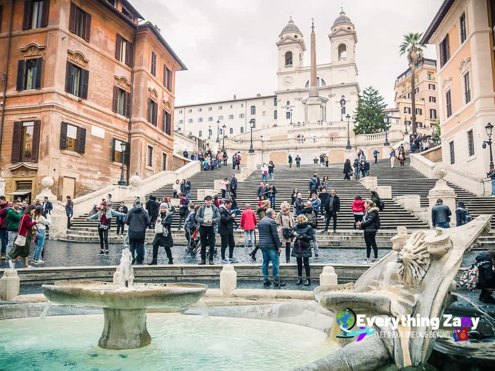 Best Piazza in Rome, Italy:  Piazza Spagna in Rome Italy