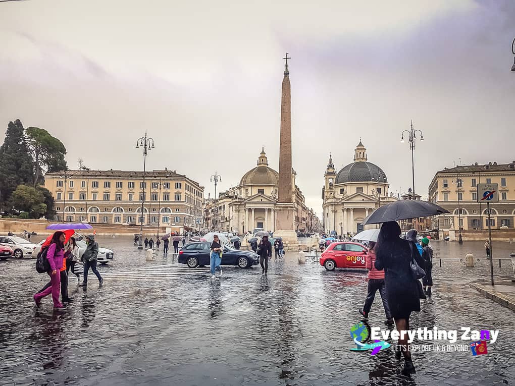 Best Piazza in Rome, Italy:  Piazza del Popolo in Rome Italy