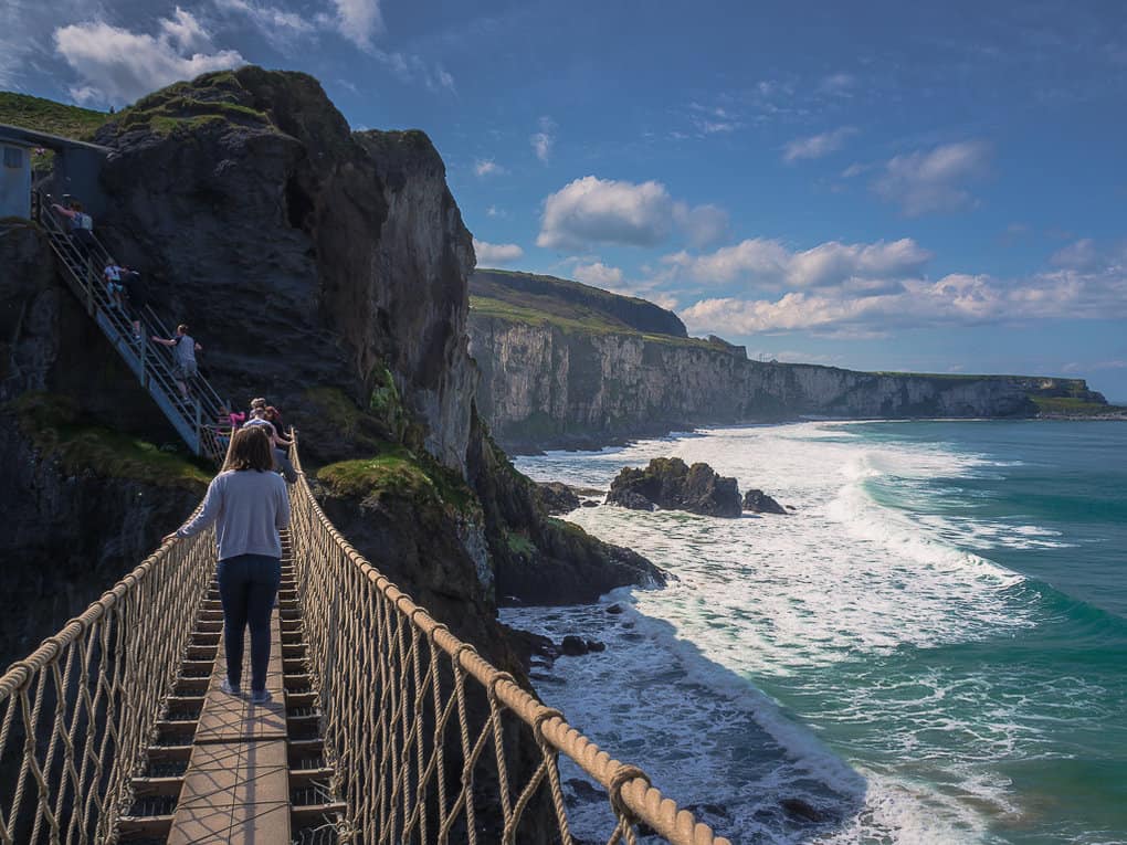 Carrick-a-rede rope Bridge in Northern Ireland