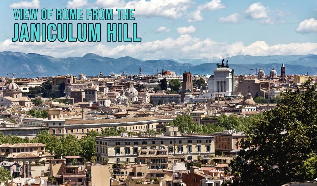 Janiculum Hill in Trastevere