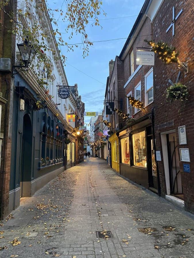 Gandy Street in Exeter Devon UK
