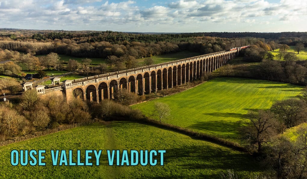 The Ouse Valley Viaduct in West Sussex