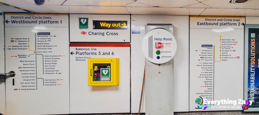 How to use the London Underground Tube Charing Cross Station Guide