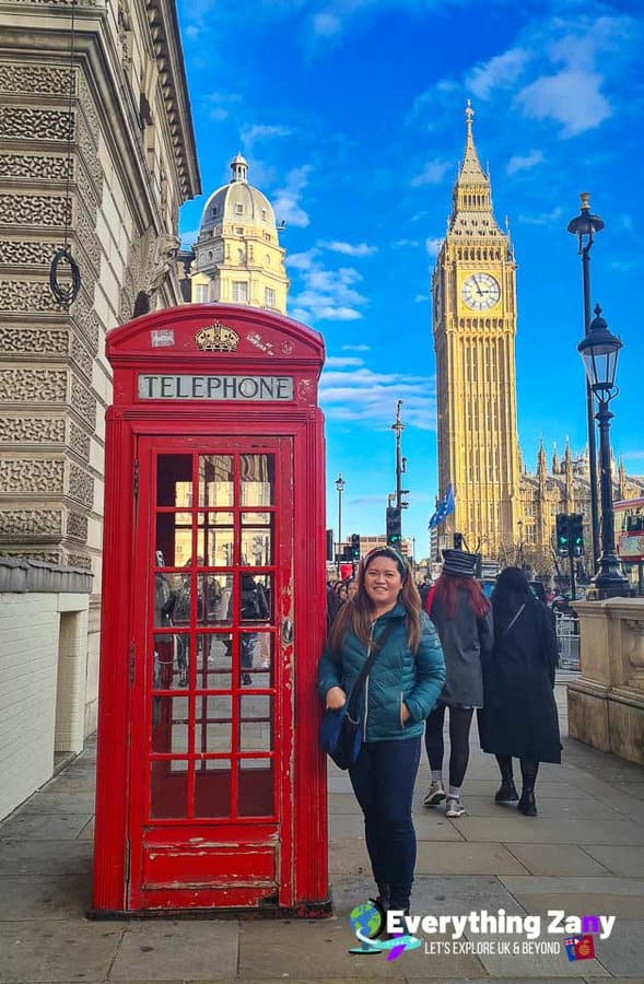 Ryazan Tristram in London near Big Ben in Westminster