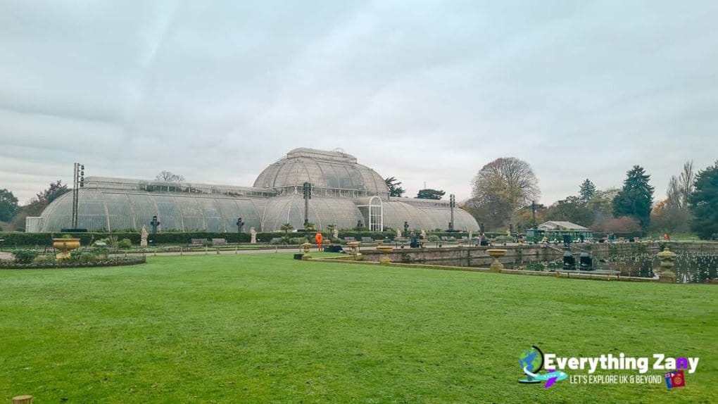 The Palm House at the Kew Gardens in London UK