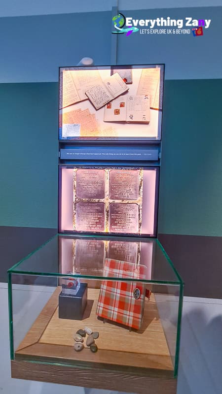 Anne Frank Diary in Anne Frank Museum in Amsterdam