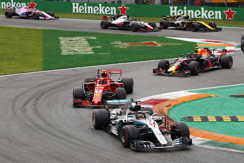 Raikkonen vs Hamilton Monza 2018 2018 Italian Grand Prix