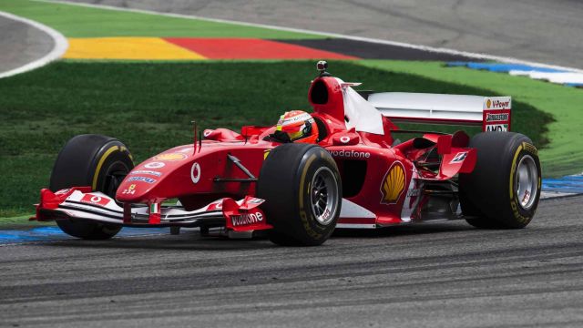 Mick Schumacher drives the F2004 at Hockenheim - the fastest car in F1 history according to the Pomeroy Index