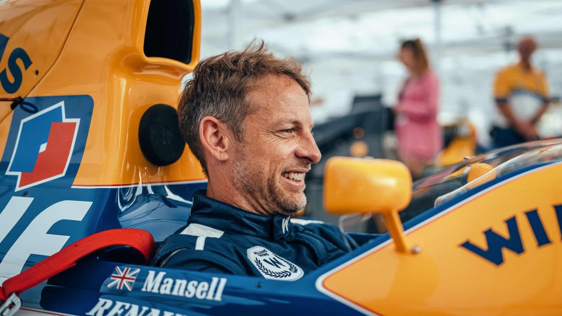 Motor Racing Formula One World Championship British Grand Prix Qualifying Day Silverstone, England FW14B - Jenson Button (GBR) Williams Racing.