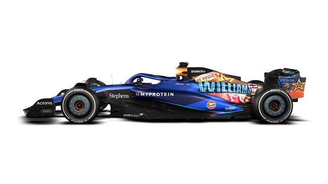 Williams Unveil Las Vegas Throwback Livery