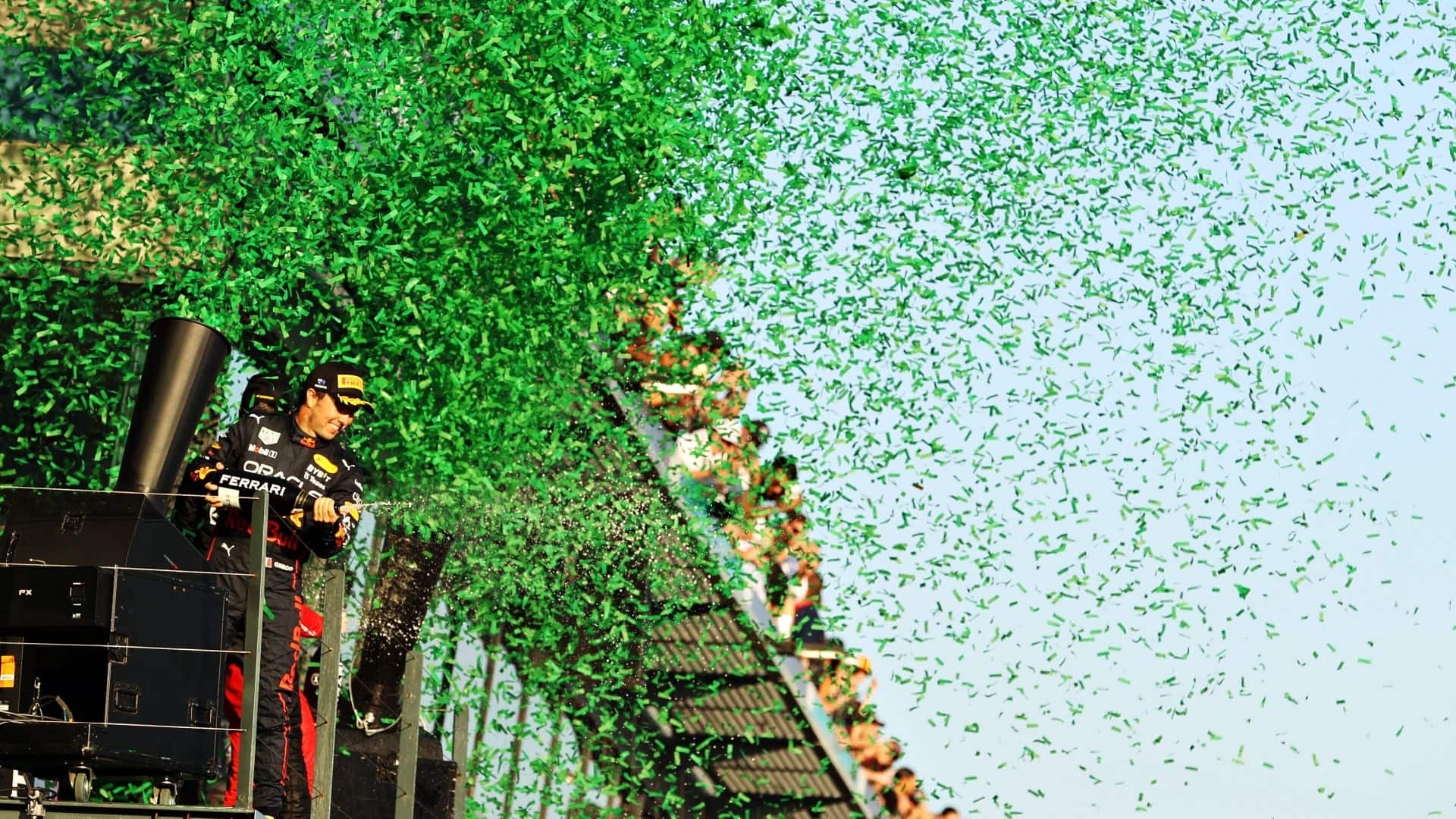 F1 Grand Prix Of Australia Australian Grand Prix Fans Receive Podium Celebration Black Flag