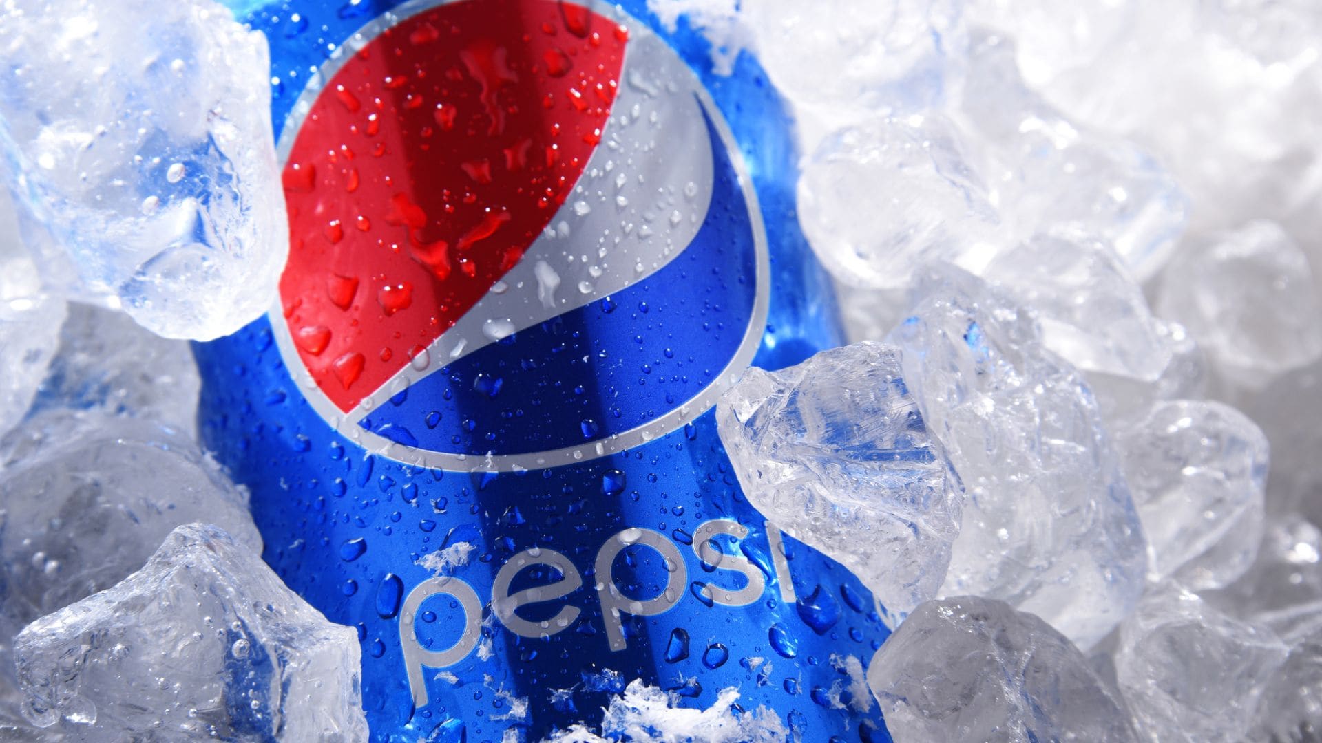 Can Of Pepsi In Crushed Ice Can Of Pepsi In Crushed Ice