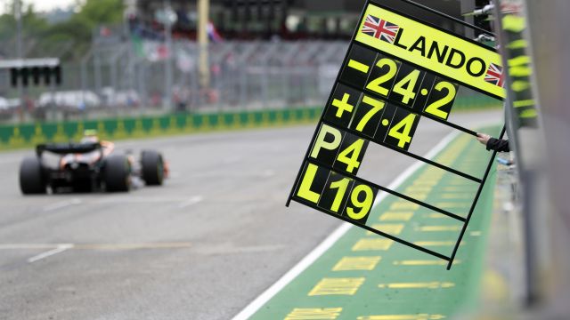 Pit Board For Lando Norris, Mclaren Mcl36
