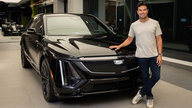 Sergio Pérez With The Cadillac Lyriq Sergio Pérez With The Cadillac Lyriq