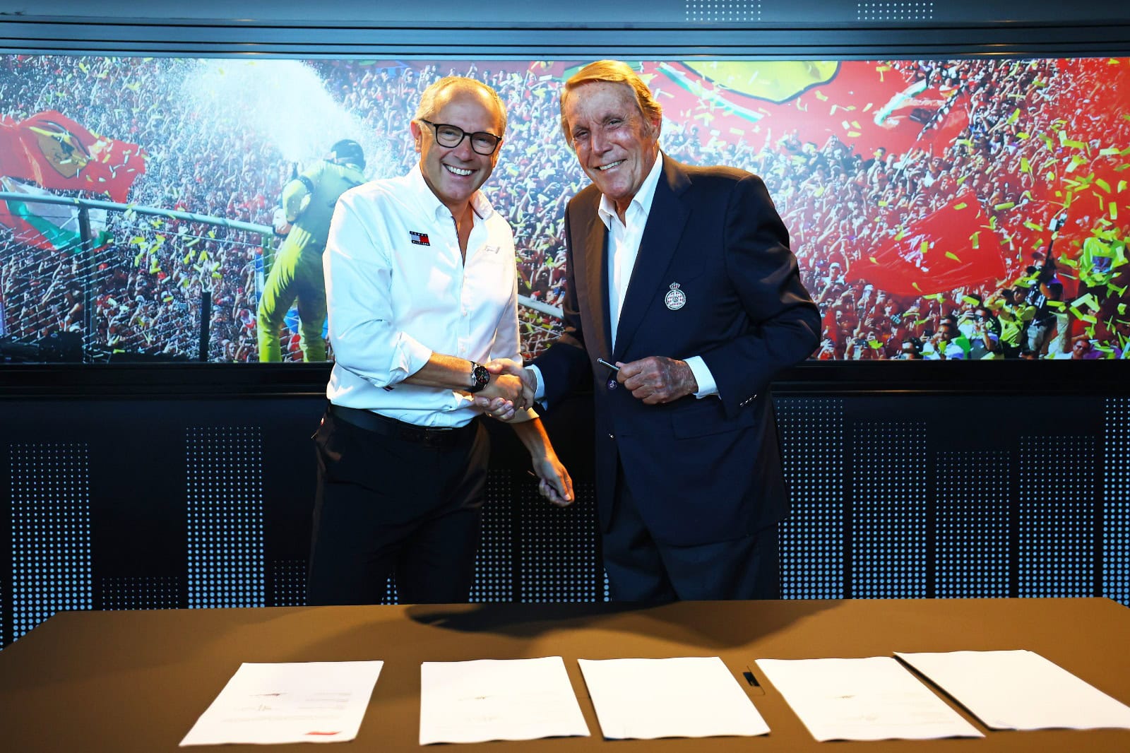 Stefano Domenicali With Michel Boeri