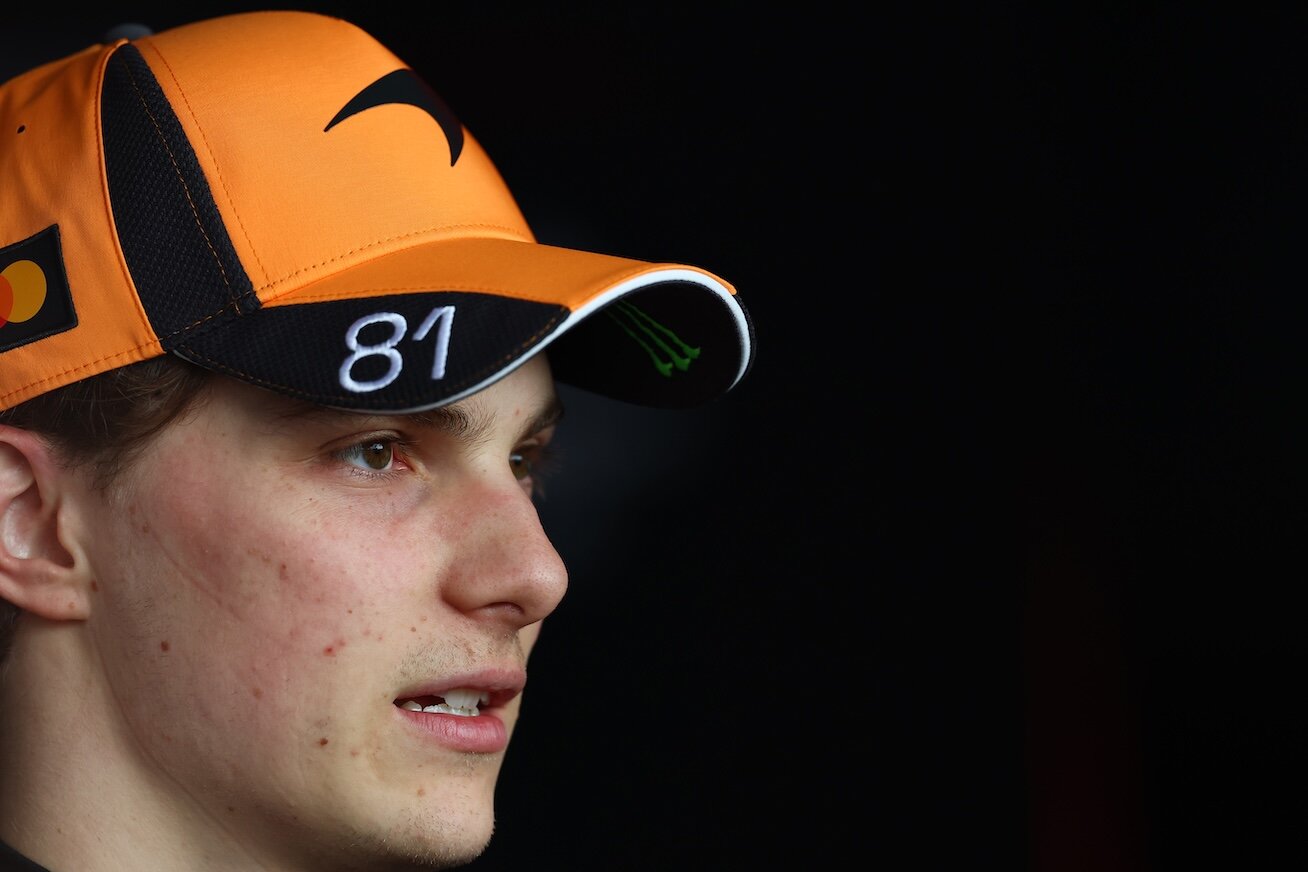 SUZUKA, JAPAN - MARCH 29: Second placed Oscar Piastri of Australia and McLaren is interviewed during the F1 Grand Prix of Japan at Suzuka Circuit on March 29, 2026 in Suzuka, Japan. (Photo by Simon Galloway/LAT Images)