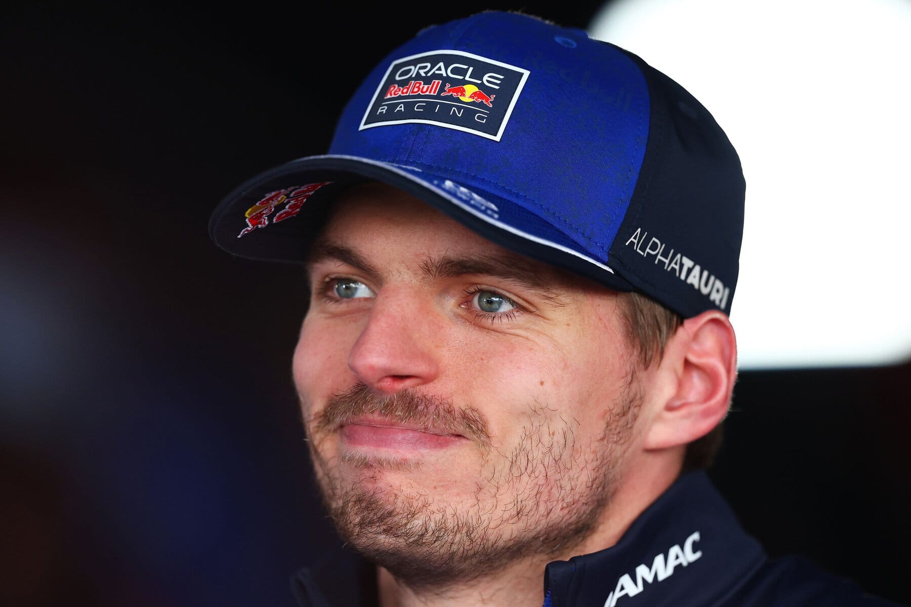 SUZUKA, JAPAN - MARCH 29: Eighth placed Max Verstappen of the Netherlands and Oracle Red Bull Racing is interviewed during the F1 Grand Prix of Japan at Suzuka Circuit on March 29, 2026 in Suzuka, Japan. (Photo by Simon Galloway/LAT Images)