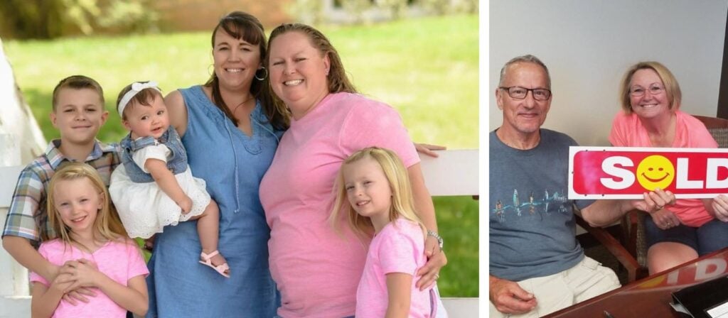 Faith Harmer with her family, smiling outdoors, showcasing her friendly and approachable personality.