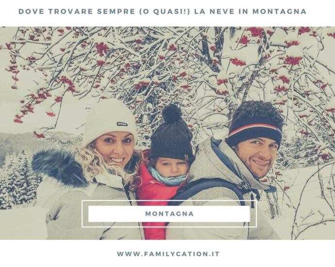 neve in montagna italia
