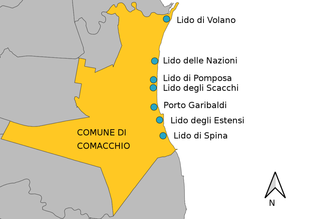 Mappa Lidi Ferraresi ferrara