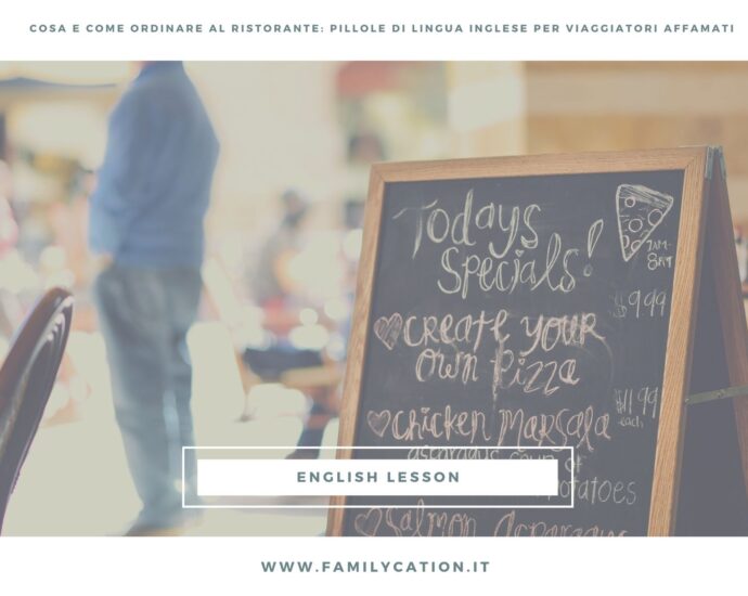 ordinare al ristorante in lingua inglese