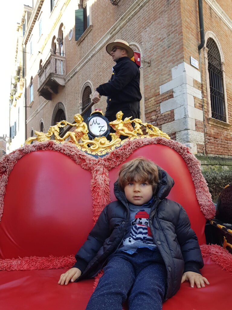 giro in gondola con bambini