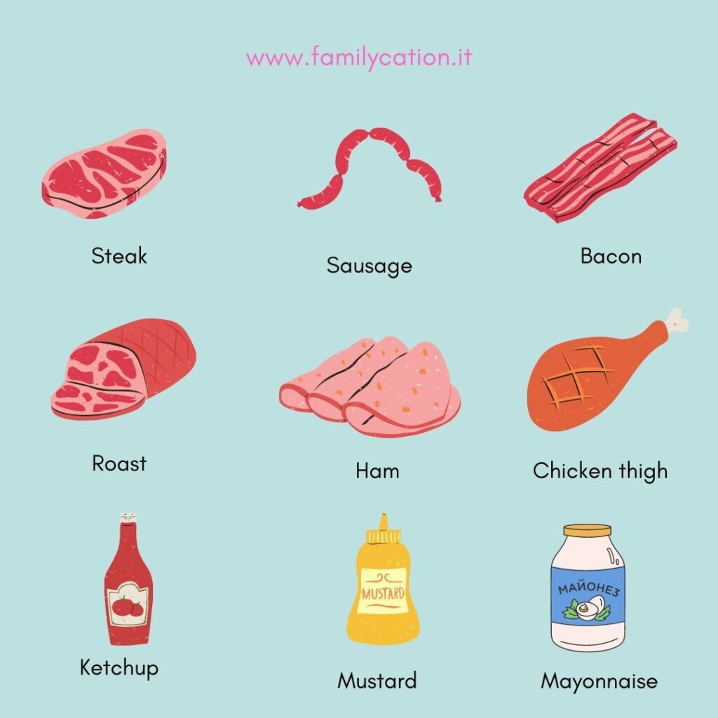 Il lessico del cibo in lingua inglese vocabolario cibo in inglese