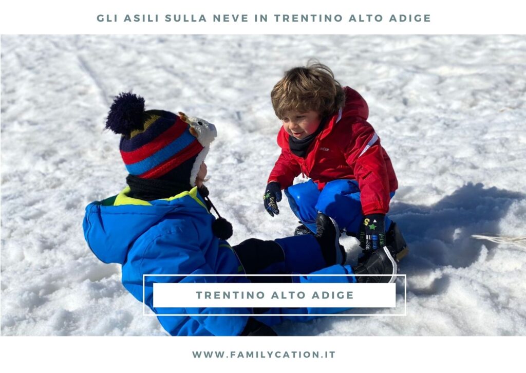 asili sulla neve