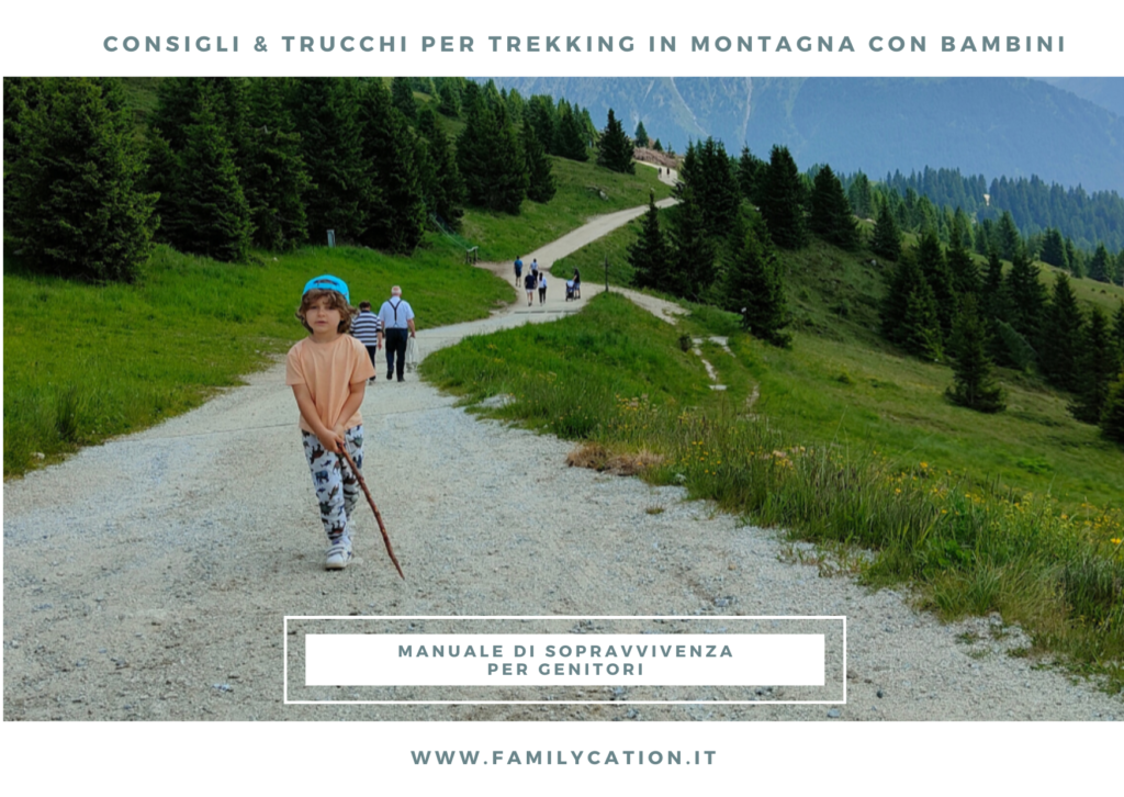 trekking con bambini in montagna