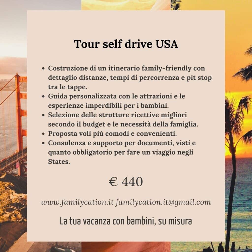tour usa con bambini