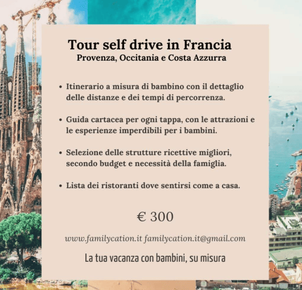 itinerario costa azzurra con bambini