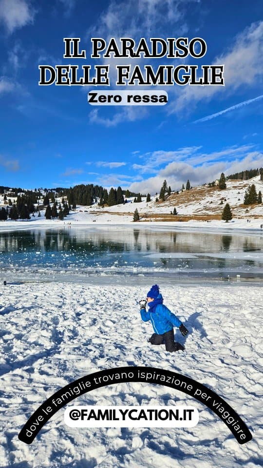 ●Impostate il navigatore per Lago Coe, Folgaria, Trentino Alto Adige.●Ampio parcheggio gratuito.●Portate il vs bob o slittino (non ci sono noleggi).●Pranzate con un panino al Bar Hangar. La ciabatta è immensa. Birre artigianali top. Bagno con fasciatoio. Attorno al tavolo ci sono anche tavoli da picnic se preferite portarvi qualcosa da casa.●Ricordate crema da sole e occhiali perché siete in pieno sole e c'è un riflesso pazzesco.●Cosa fare: passeggiata ad anello semplicissima attorno al lago (anche con passeggino), slittate giù dai dolci pendii, ciaspolate per i panoramici sentieri lì attorno.Se vi ho fatto scoprire un posticino speciale poteteMettete un ❣️ al postTaggare chi deve assolutamente conoscere questo luogo🫶Condividere il video nelle vs storie cosi altri genitori potranno scoprire questo angolo di paradiso senza casino. Qui si respira la montagna a pieni polmoni e ci si sente veramente in pace🩵#lagocoe #folgaria #montagnaconbambini #slittini #viaggiconbambini