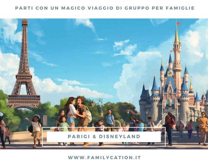 viaggio di gruppo per famiglie parigi disneyland