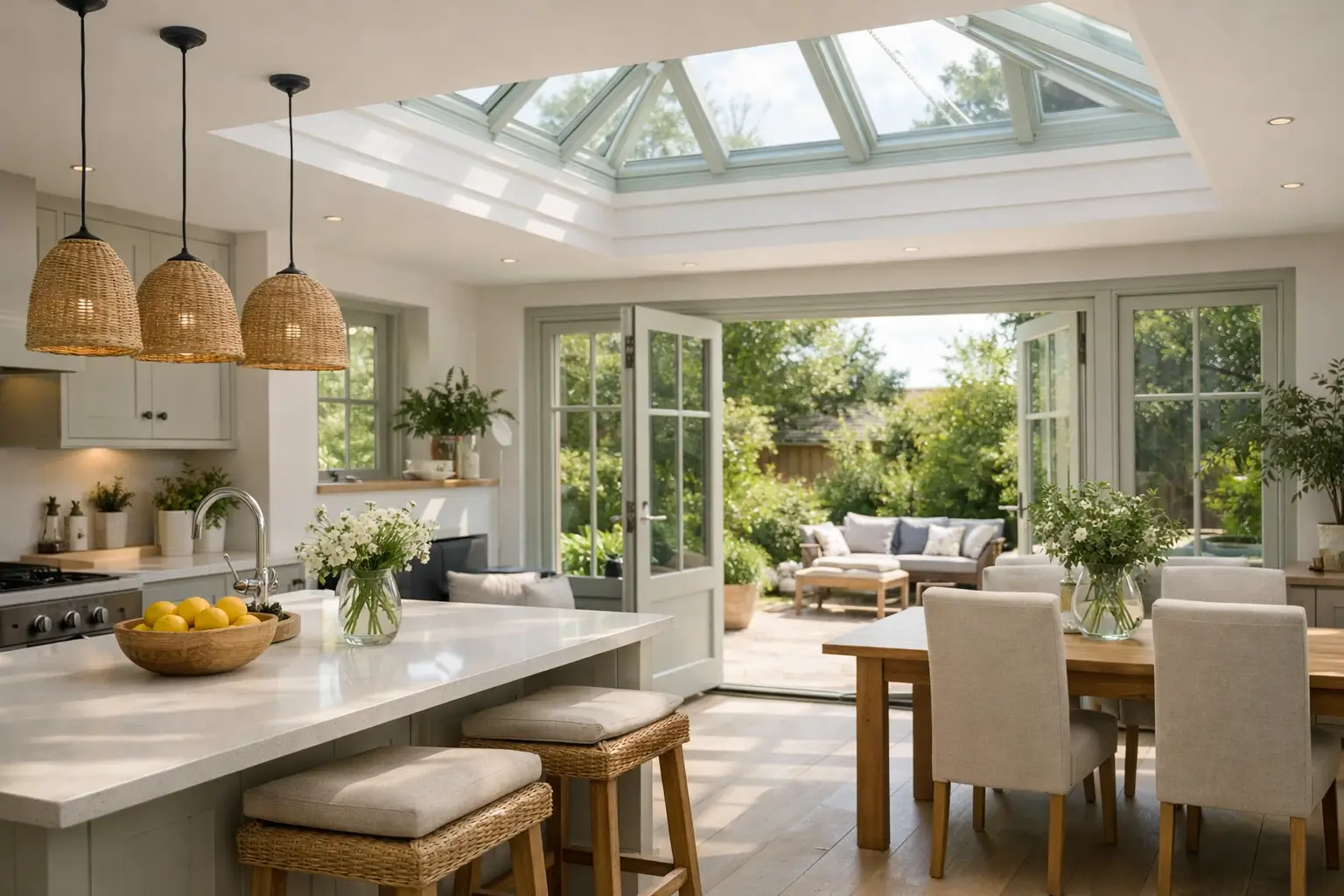 Open Plan Orangery Kitchen Extension Ideas