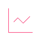 Pink line graph showing upward trend with valley, representing multi-layered optical security and QR code verification on H0…