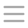 Three horizontal gray lines representing a mobile menu or hamburger icon.