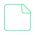 Blank holographic label template with folded corner and QR code verification capability for first-party scanning