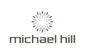 Feedback ASAP logo with loading circle and 'michael hill' text.