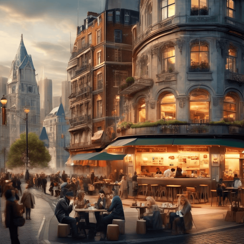 Café on the Corner of the Bridge – Marie Duhem