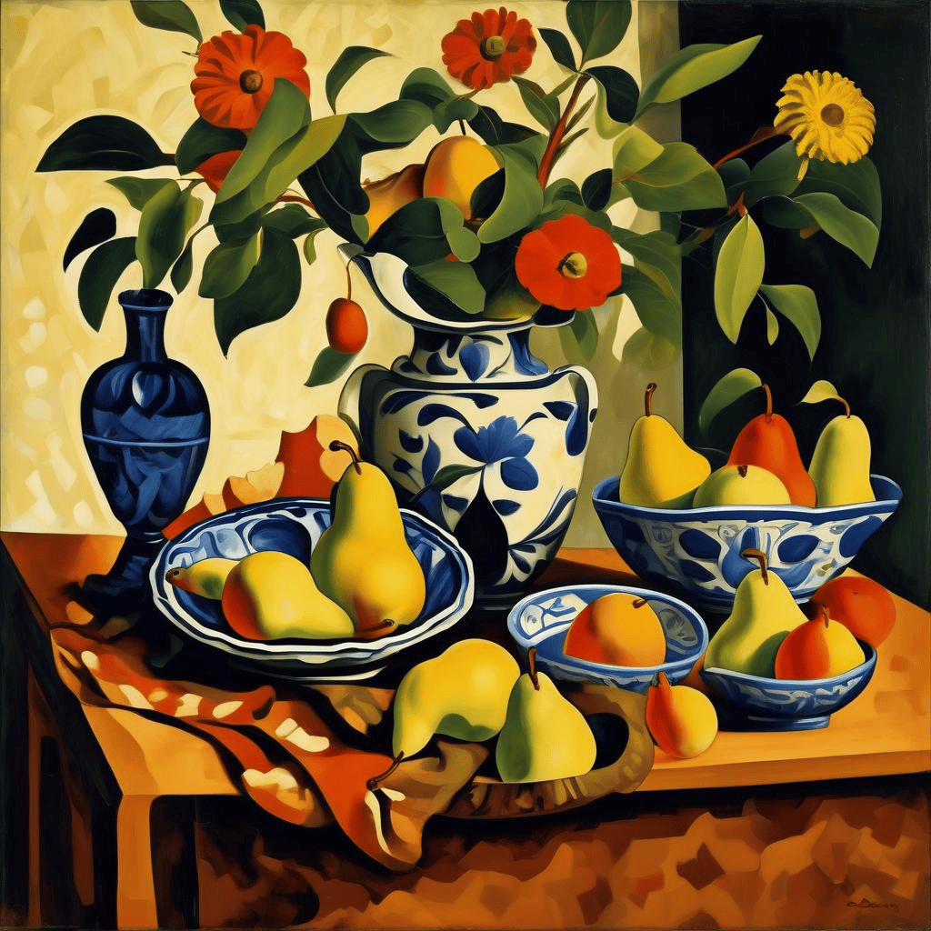 Still LIfe with Pears and Indian Bowl – Andre Derain