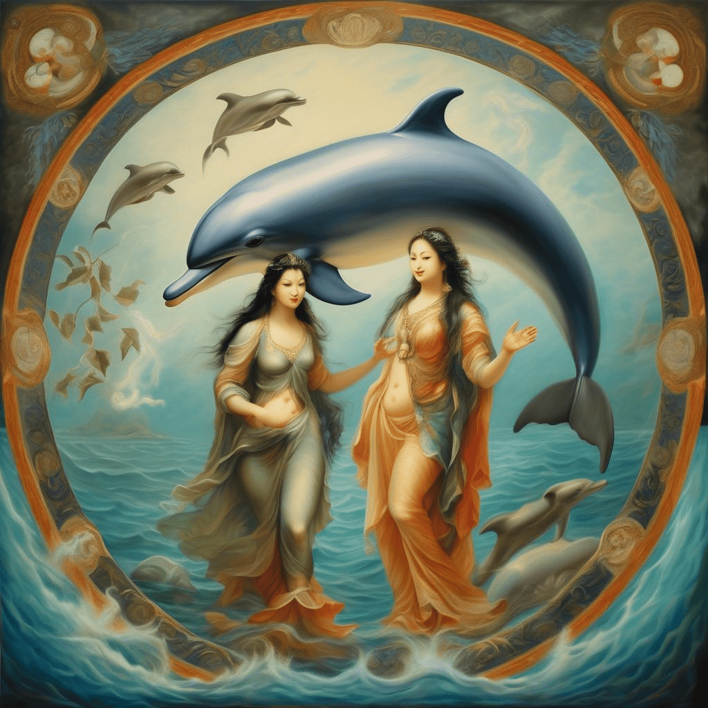 A Dolphin and Three Nymfs – Toyen