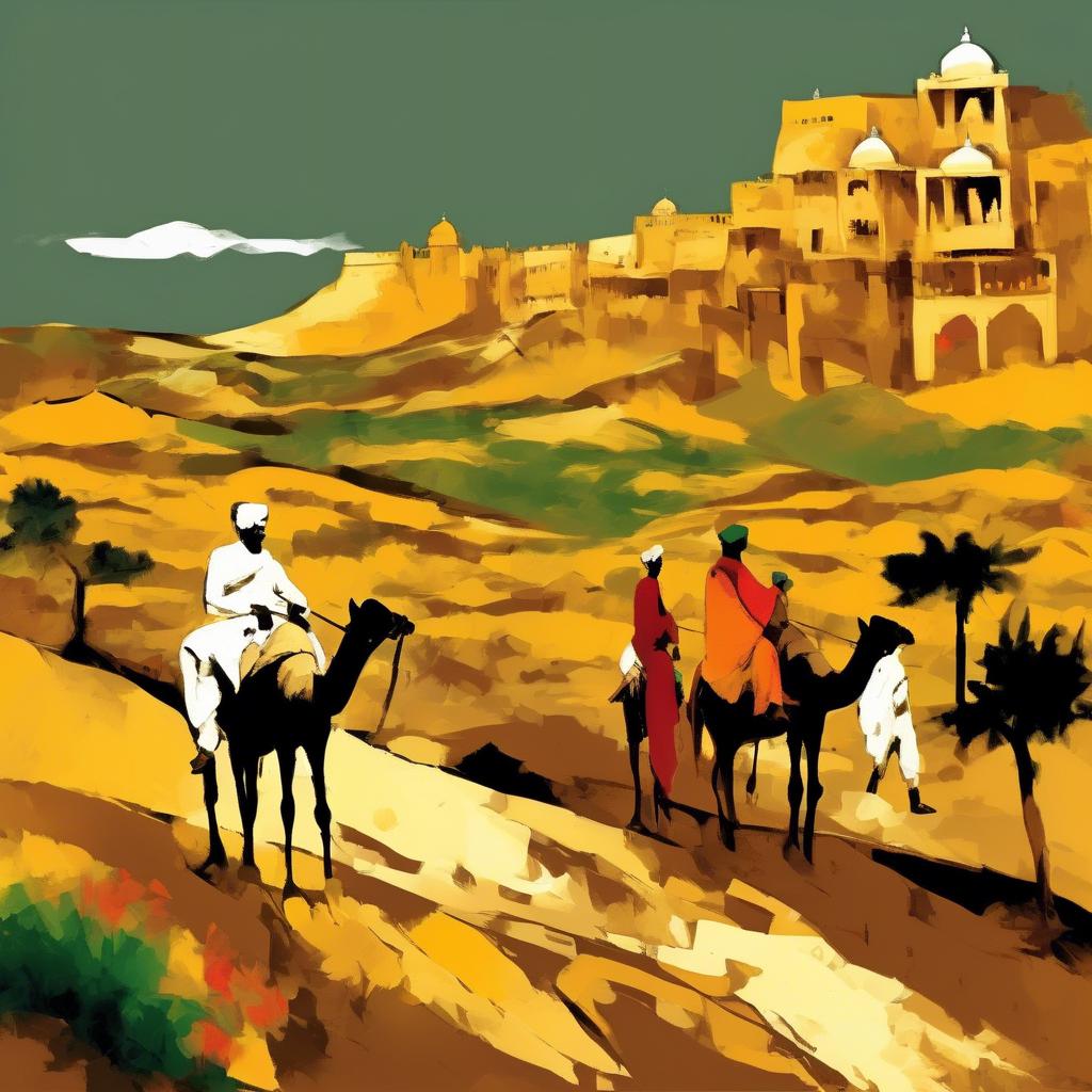 Το Εξωτικό Τοπίο της Ραζασθάν - M.F. Husain