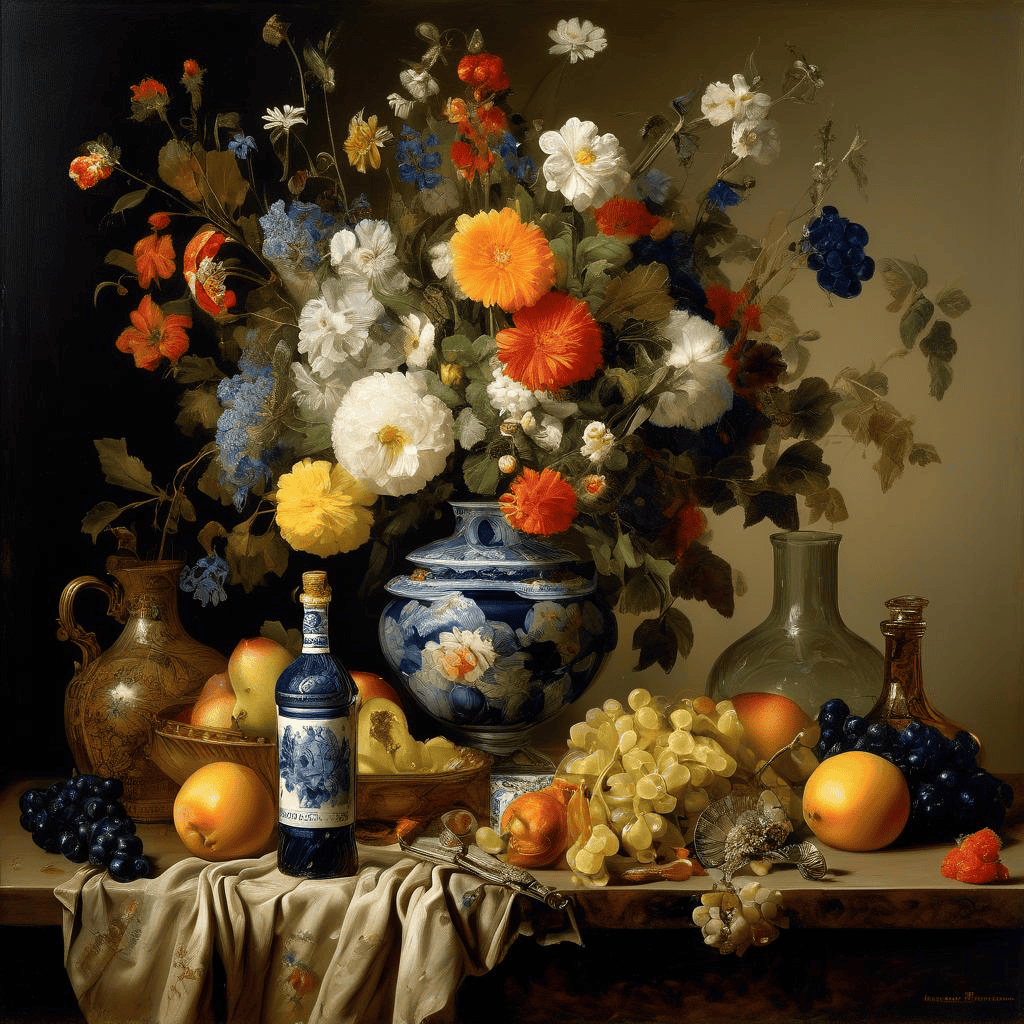 Still Life with Bottles – Maurice Louis Monnot
