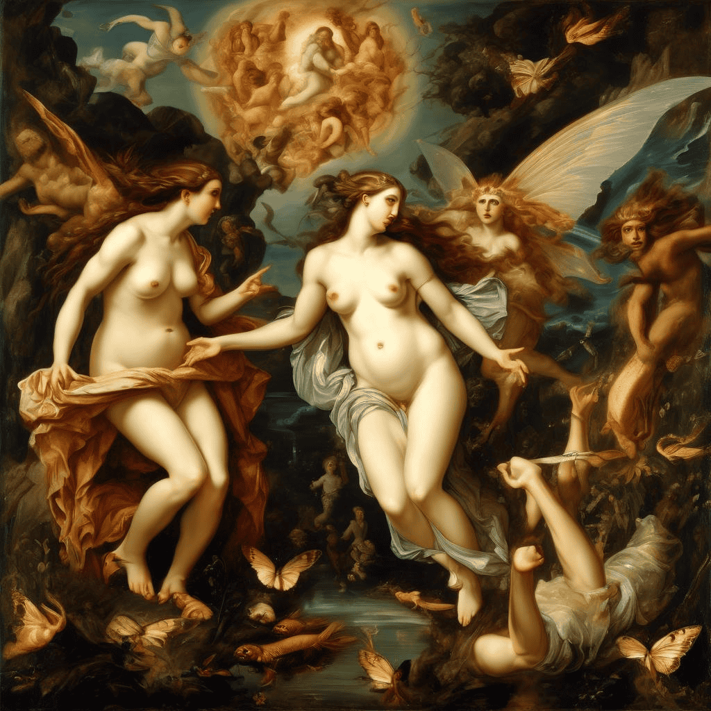 The metamorphosis of Hermaphrodite and Salmacis – Mabuse