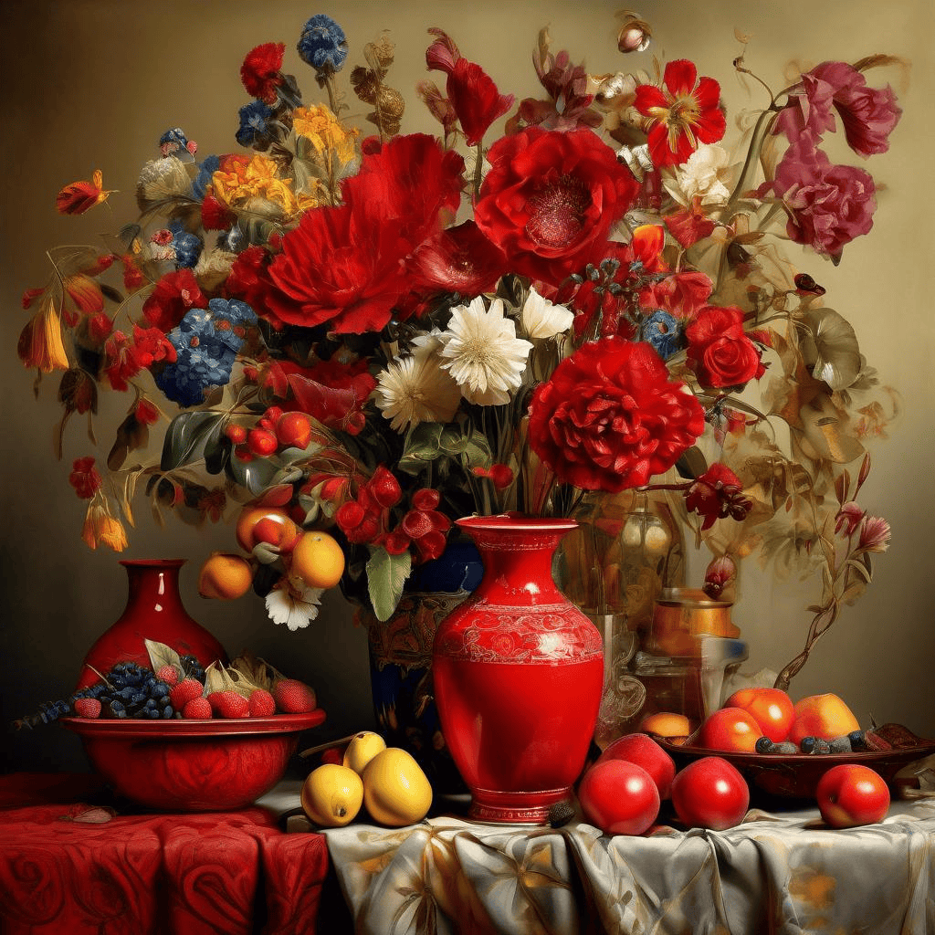 Stll-life with a Red Vase – Bela Kadar