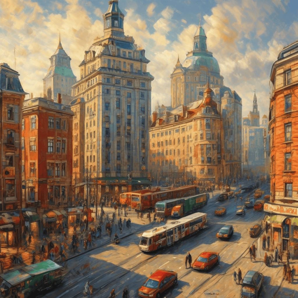 Cityscape – Nikolay Bogdanov-Belsky