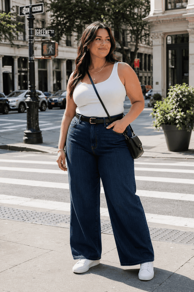 24 Cool Plus Size Mom Outfits That Work for Real Life