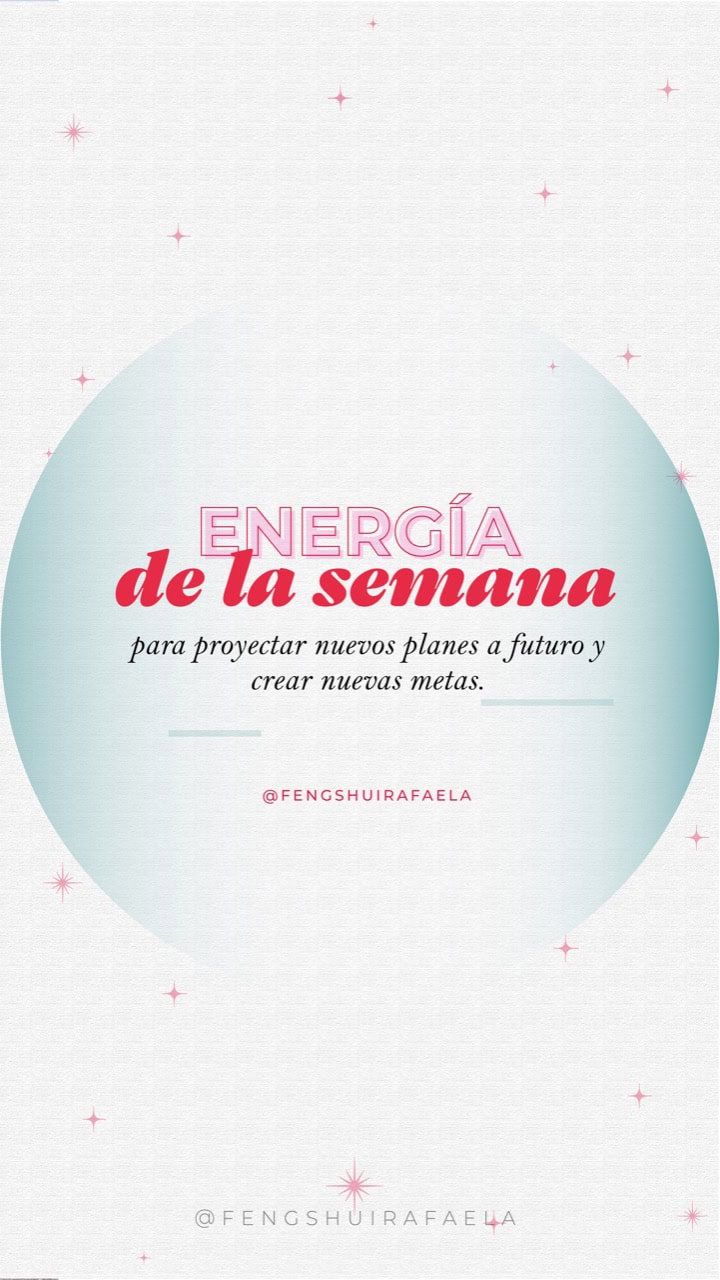 Energía de la semana para proyectar nuevos planes y metas futuras.