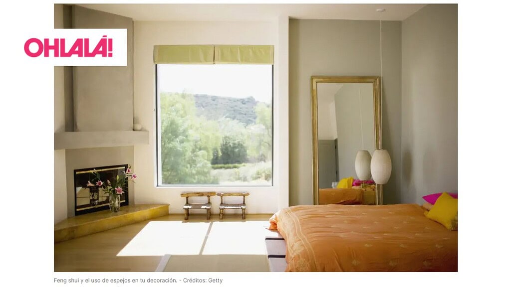 Espejos en decoración Feng shui para armonizar espacios y energías positivas en el hogar.
